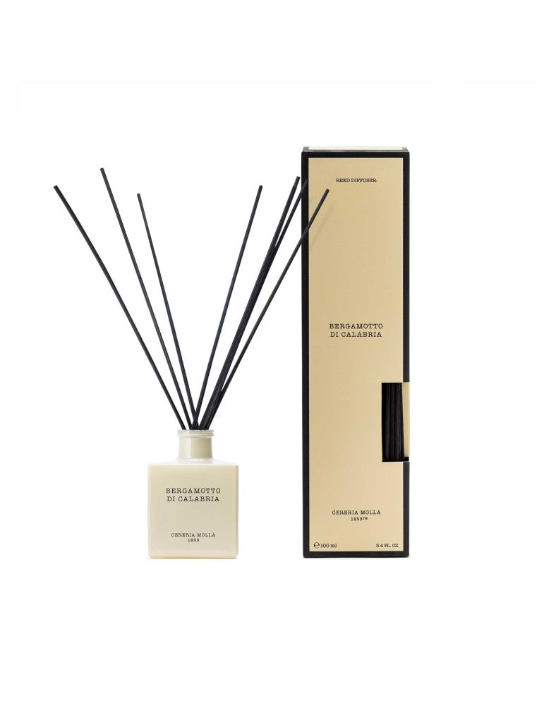 Cereria Mollá 1899 Bergamotto di Calabria – Duftdiffuser med pinner, 100 ml