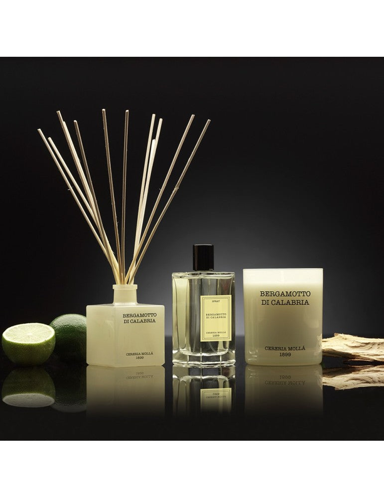 Cereria Mollá 1899 Bergamotto di Calabria – Duftdiffuser med pinner, 100 ml