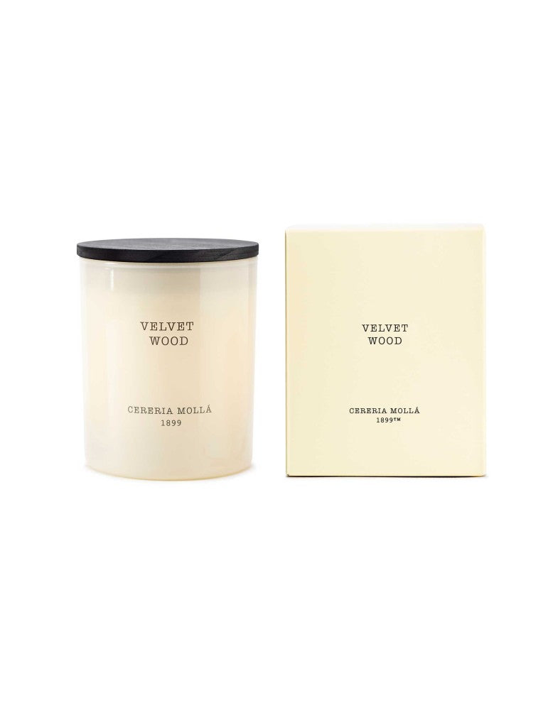 Cereria Mollá 1899 Velvet Wood – Håndlaget duftlys i sojavoks, 230 g